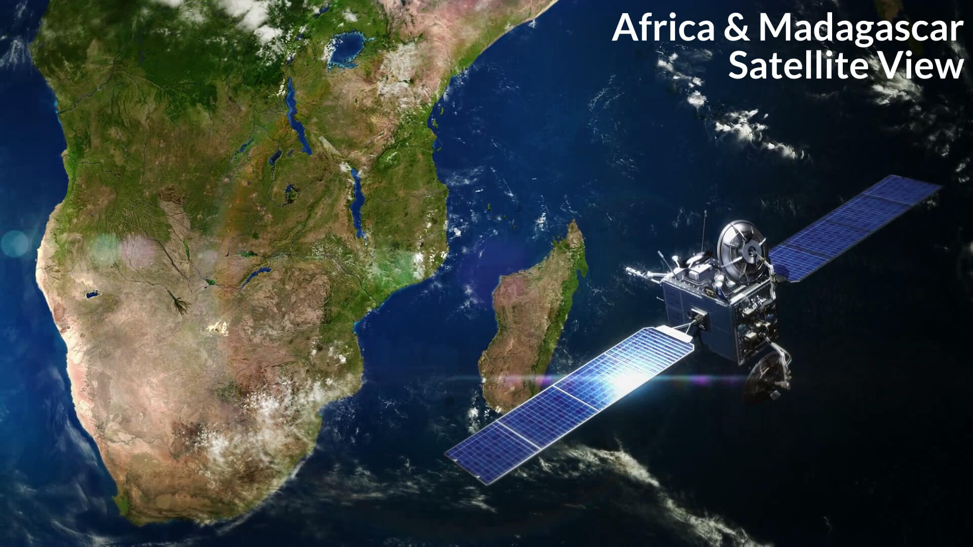 Africa and Madagascar Satellite View